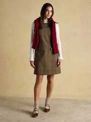 Joules Edwina Brown Shift Tweed Dress - Image 6 of 8