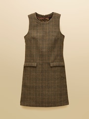 Joules Edwina Brown Shift Tweed Dress - Image 8 of 8