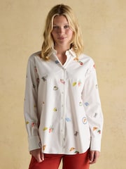 Branco - Joules Amilla Boyfriend Fit Shirt - Imagem 1 de 11