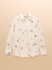Branco - Joules Amilla Boyfriend Fit Shirt - Imagem 11 de 11
