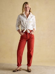 Branco - Joules Amilla Boyfriend Fit Shirt - Imagem 5 de 11