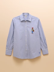 Azul/branco - Joules Amilla Boyfriend Fit Shirt - Imagem 10 de 10