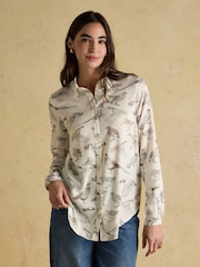 Joules Elvina White Relaxed Fit Shirt - Image 1 of 8