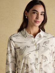 Joules Elvina White Relaxed Fit Shirt - Image 4 of 8
