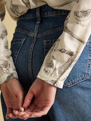 Joules Elvina White Relaxed Fit Shirt - Image 6 of 8