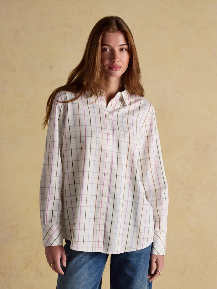 Joules Claudia Multi Boyfriend Shirt - Image 1 of 8 Joules Claudia Multi Boyfriend Shirt - Image 1 of 8