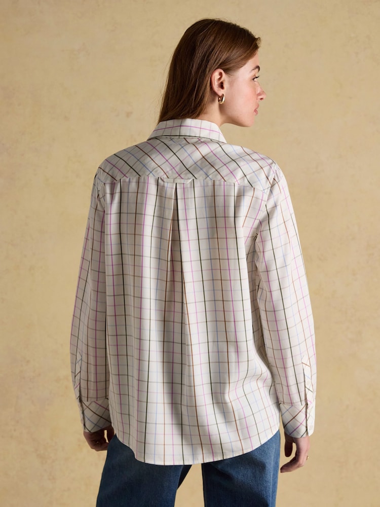 Joules Claudia Multi Boyfriend Shirt - Image 2 of 8 Joules Claudia Multi Boyfriend Shirt - Image 2 of 8