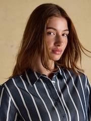 Joules Claudia Navy Boyfriend Shirt - Image 4 of 8