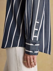 Joules Claudia Navy Boyfriend Shirt - Image 5 of 8