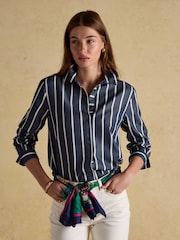 Joules Claudia Navy Boyfriend Shirt - Image 6 of 8