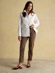 Joules Bianca White Bib Detail Shirt - Image 7 of 8