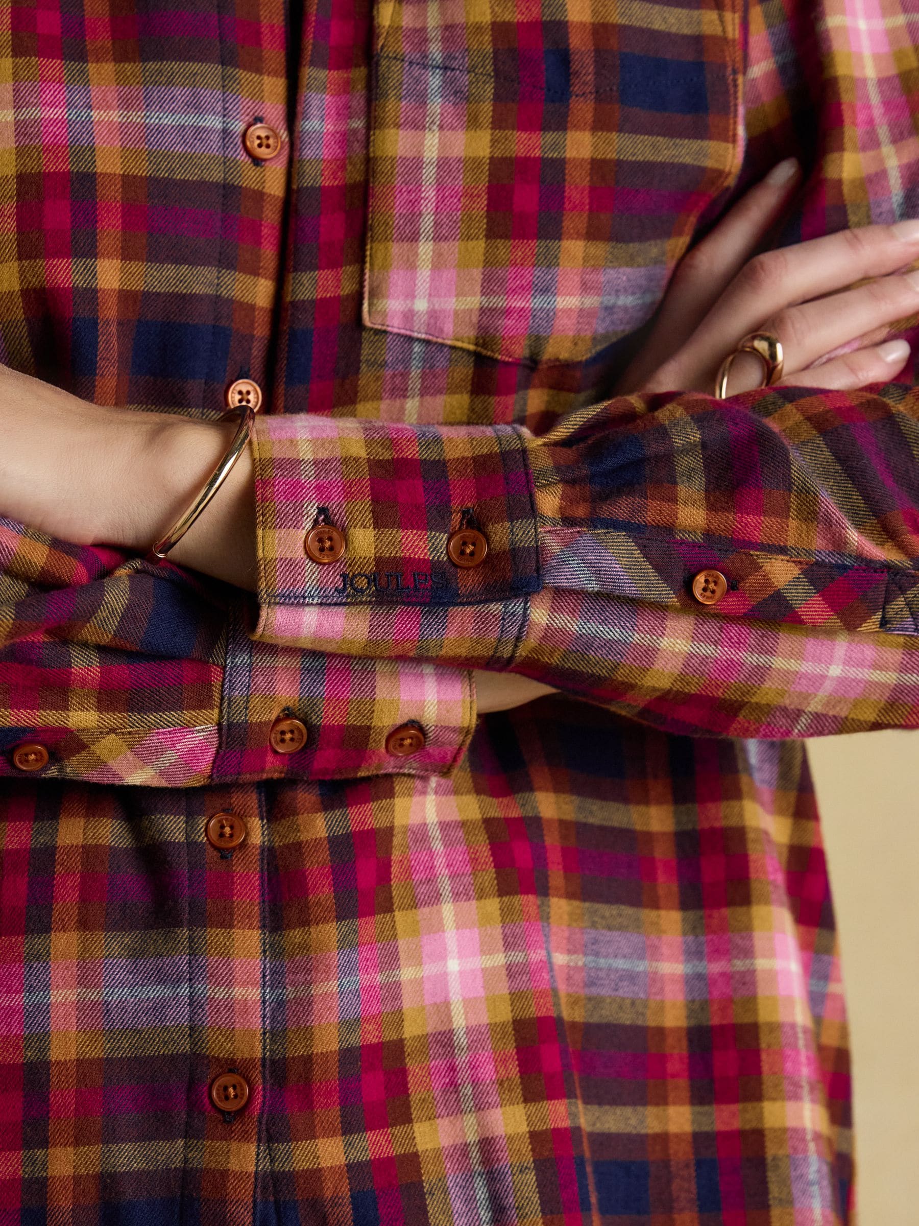 Buy Lorena Red Check Brushed Cotton Shirt from Next Romania