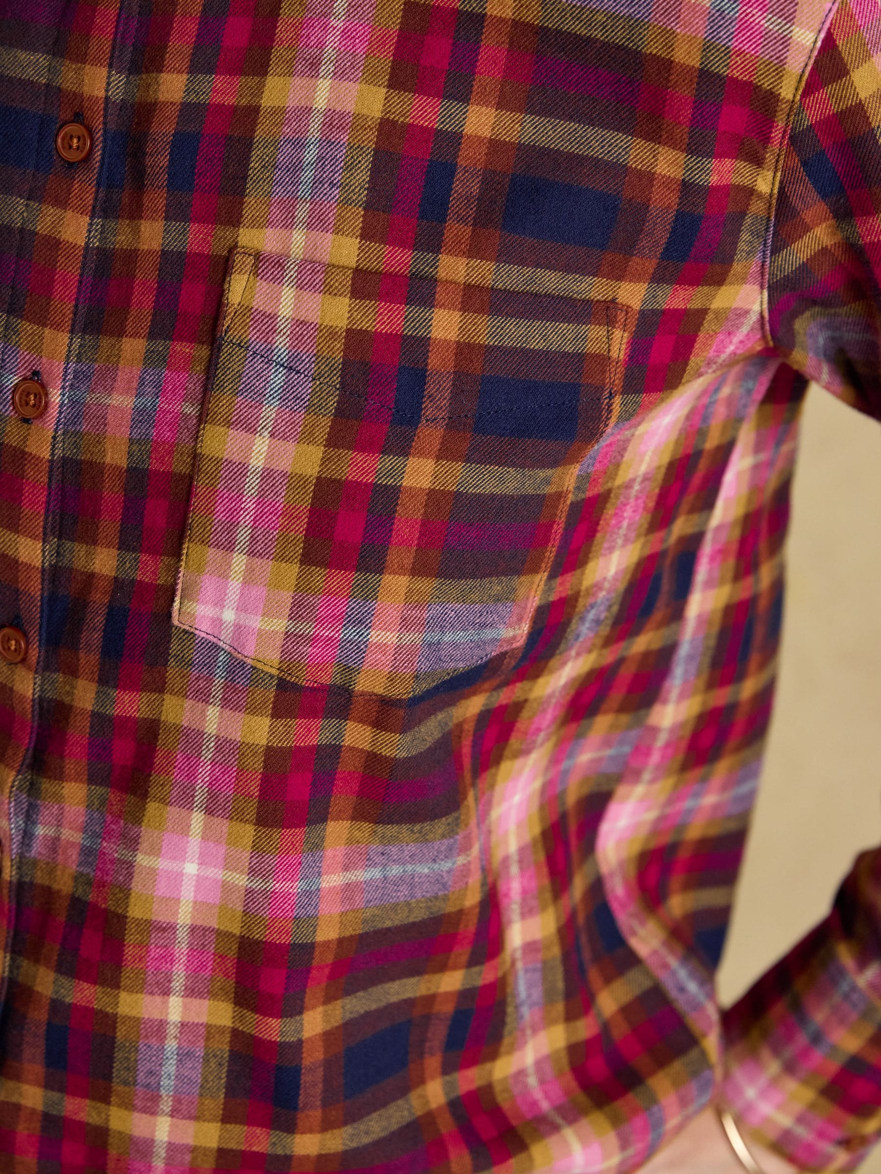 Buy Lorena Red Check Brushed Cotton Shirt from Next Romania
