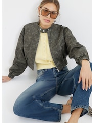 River Island Blue Seamed Barrel Jeans - Image 3 of 7