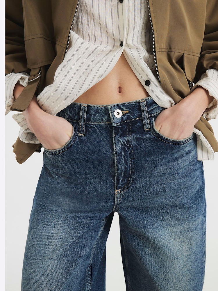 River Island Seamed Barrel Jeans - Image 5 of 7