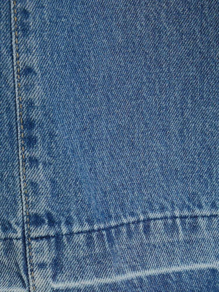 River Island Blue Baggy Wide Leg 100% Cotton Jeans - Image 5 of 5