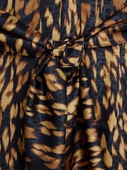 River Island Black Tie Front Shirt Midi Dress - Image 6 of 6