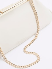 River Island Cream Structred Clutch Bag - Image 3 of 4