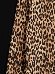 River Island Leopard/Black 2 Pack Rib Long Sleeve Tops - Image 6 of 6