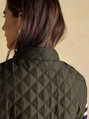Minx Green Showerproof Diamond Quilted Gilet - Image 10 of 11