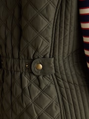 Minx Green Showerproof Diamond Quilted Gilet - Image 9 of 11