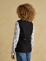 Minx Black Showerproof Diamond Quilted Gilet - Image 2 of 10