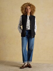 Minx Black Showerproof Diamond Quilted Gilet - Image 3 of 10