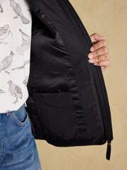 Minx Black Showerproof Diamond Quilted Gilet - Image 9 of 10