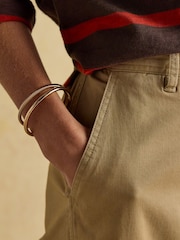 Joules Khaki Chino Tan Brown Slim Fit Trousers - Image 6 of 8