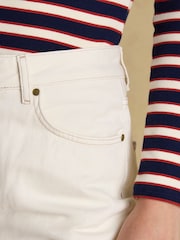 Joules Cream Relaxed Fit Jeans - Image 6 of 7