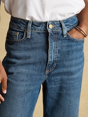 Joules Blue High Rise Wide Leg Jeans - Image 8 of 9