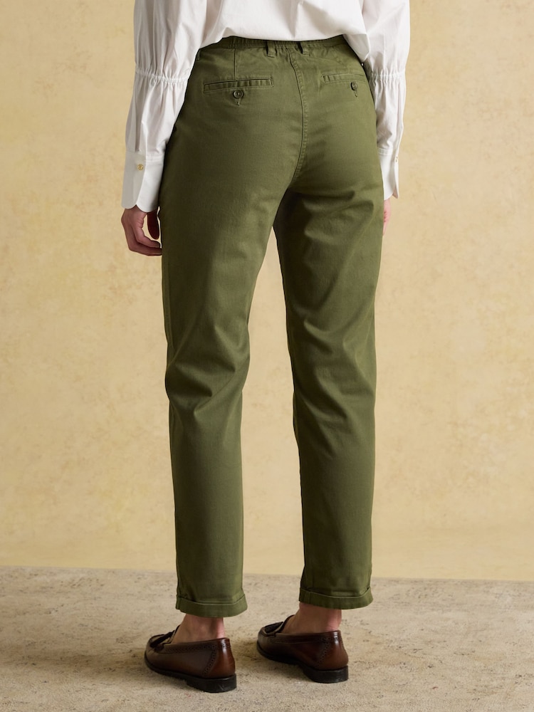 Joules Green Chino Slim Fit Trousers - Image 1 of 8