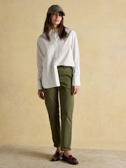 Joules Green Chino Slim Fit Trousers - Image 4 of 8