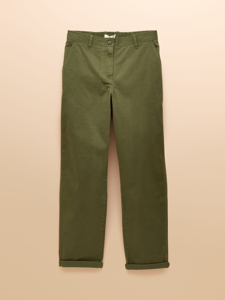 Joules Green Chino Slim Fit Trousers - Image 8 of 8