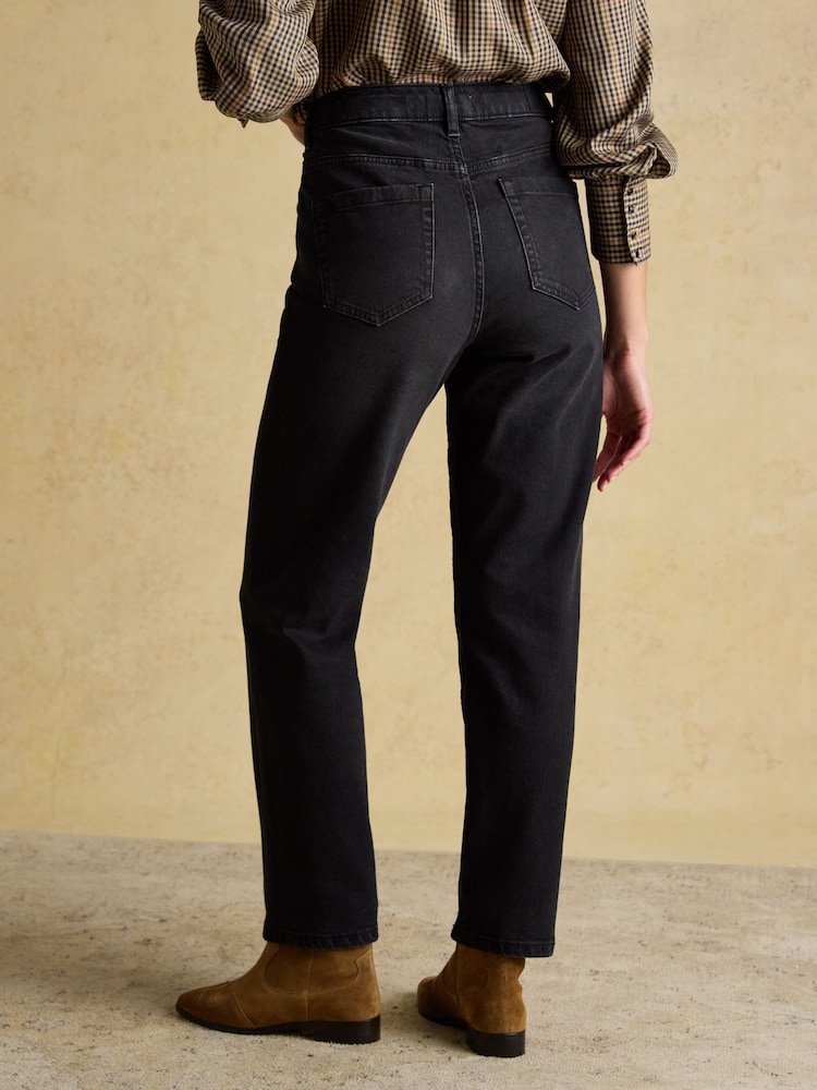 Joules Black Straight Fit Mid Rise Jeans - Image 2 of 8