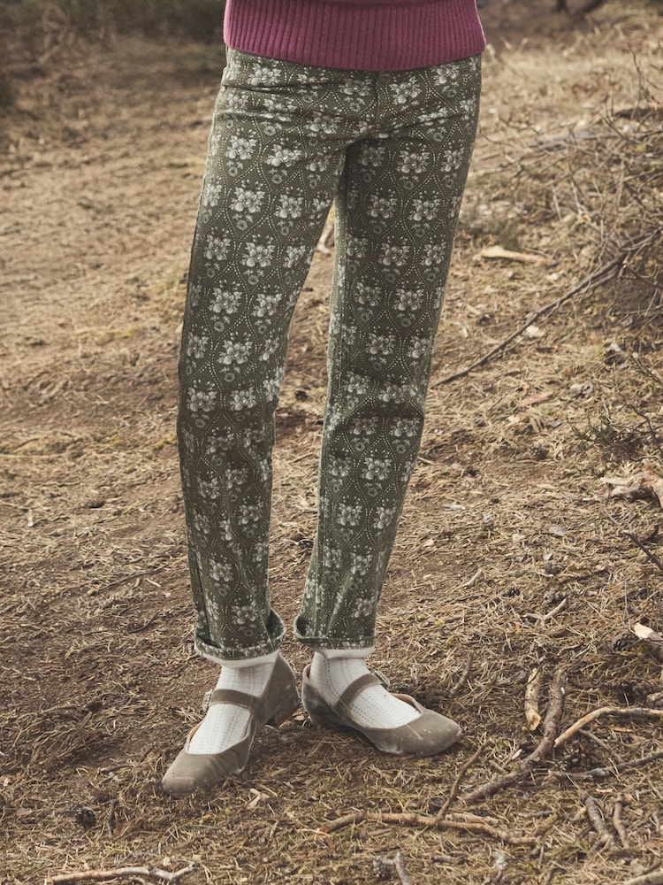 Khakigrün - Joules – Jeans mit mittelhohem Bund - Bild 1 von 8 Khakigrün - Joules – Jeans mit mittelhohem Bund - Bild 1 von 8