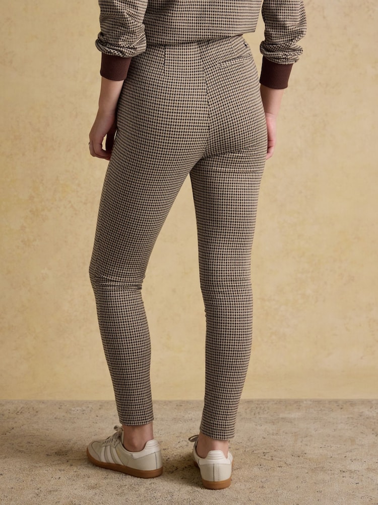 Mia Brown Checked Skinny Trouser - Image 2 of 8