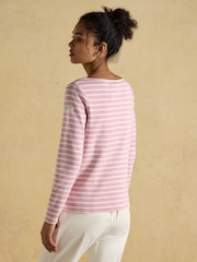 Joules Harbour Pink Boat Neck Breton Top - Image 2 of 7