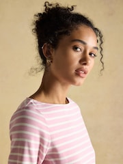 Joules Harbour Pink Boat Neck Breton Top - Image 4 of 7