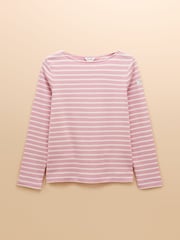 Joules Harbour Pink Boat Neck Breton Top - Image 7 of 7