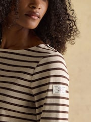 Neutro - Blusa bretã Joules Harbour Boat Neck - Imagem 5 de 8