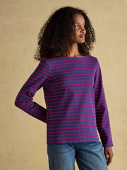 Vermelho/Azul - Blusa bretã Joules Harbour Boat Neck - Imagem 1 de 7