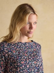 Joules Harbour Multi Boat Neck Printed Top - Image 3 of 7