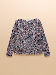 Joules Harbour Multi Boat Neck Printed Top - Image 7 of 7