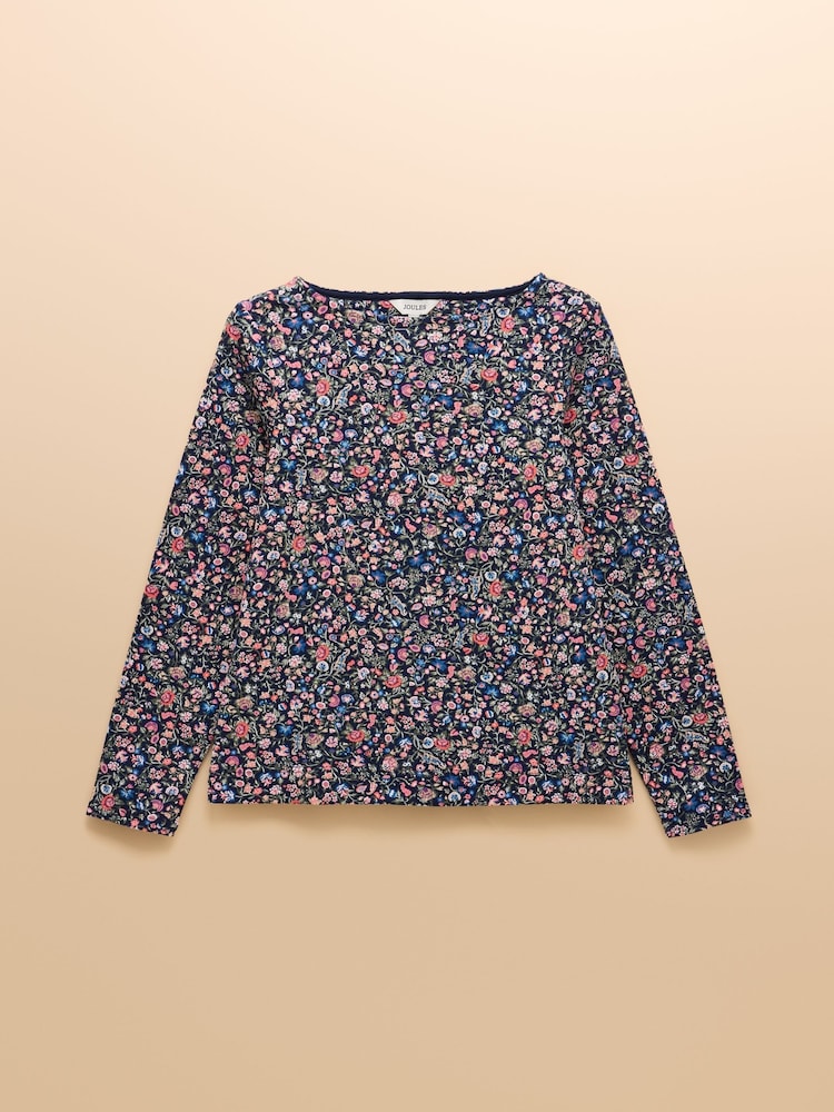 Joules Harbour Multi Boat Neck Printed Top - Image 7 of 7