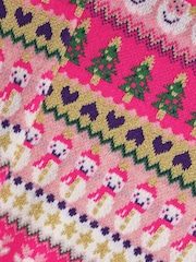 Girls Fair Isle Pattern Christmas Jumper - Image 4 of 4