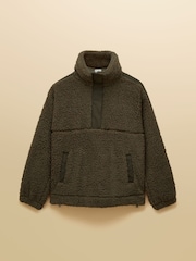 Khakigrün - Joules Tilly Quarter Zip Borg Fleece - Bild 9 von 9