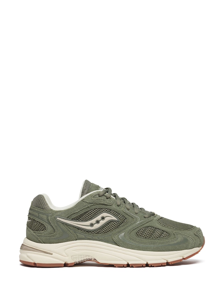 Saucony Khaki/Green Mens Grid Jazz 9 Trainers - Image 2 of 10