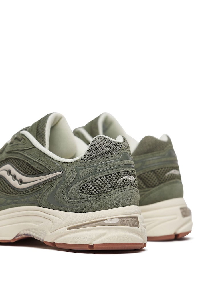 Saucony Khaki/Green Mens Grid Jazz 9 Trainers - Image 6 of 10