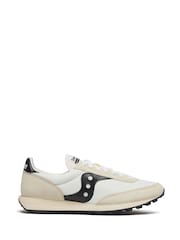 Saucony Mens White/Black 80 Trainers - Image 1 of 9
